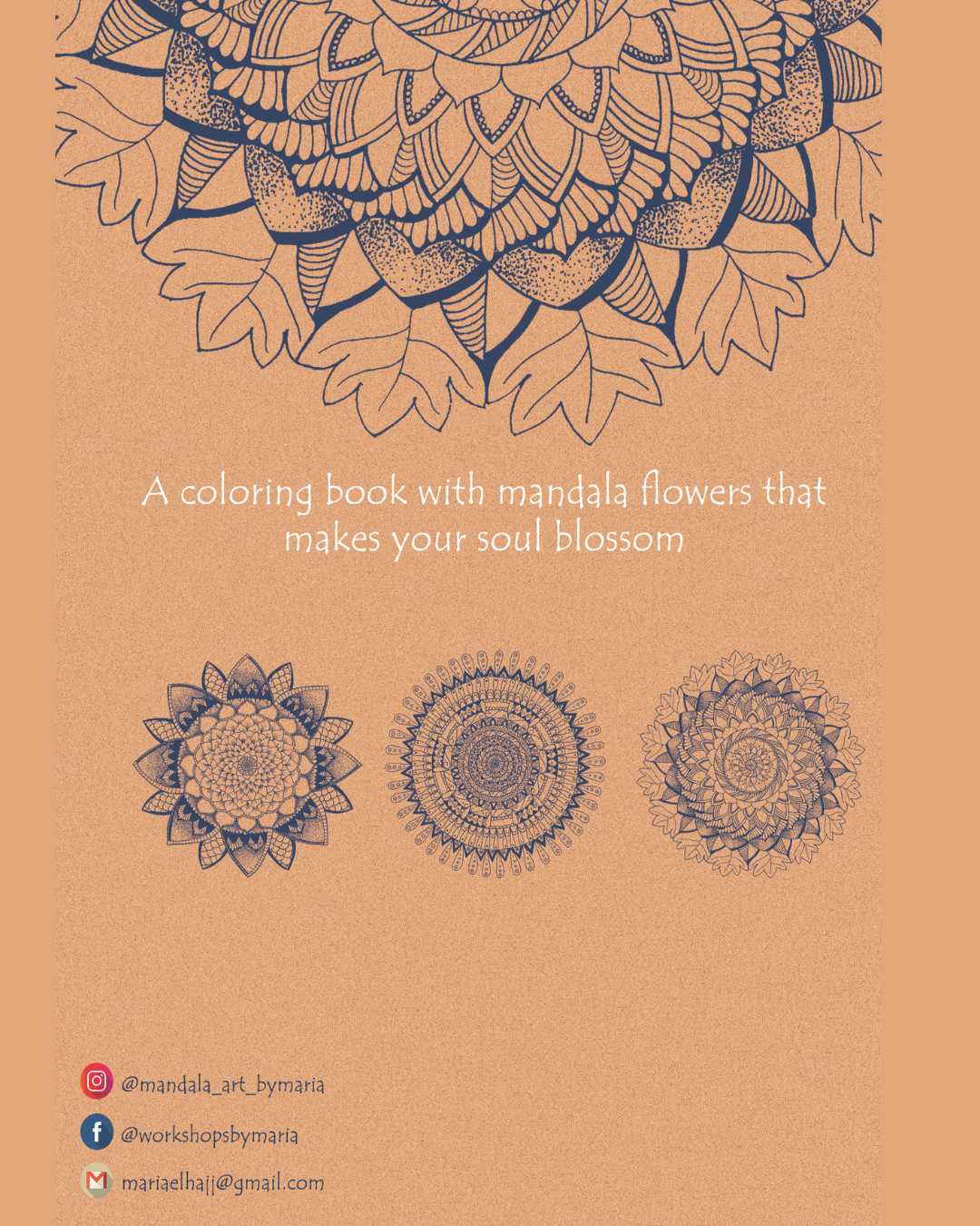 Blooming Spirits- A Coloring Book with Mandala Flowers