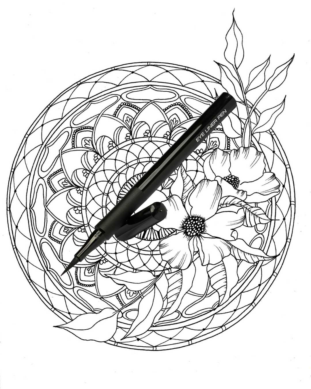 Blooming Spirits- A Coloring Book with Mandala Flowers