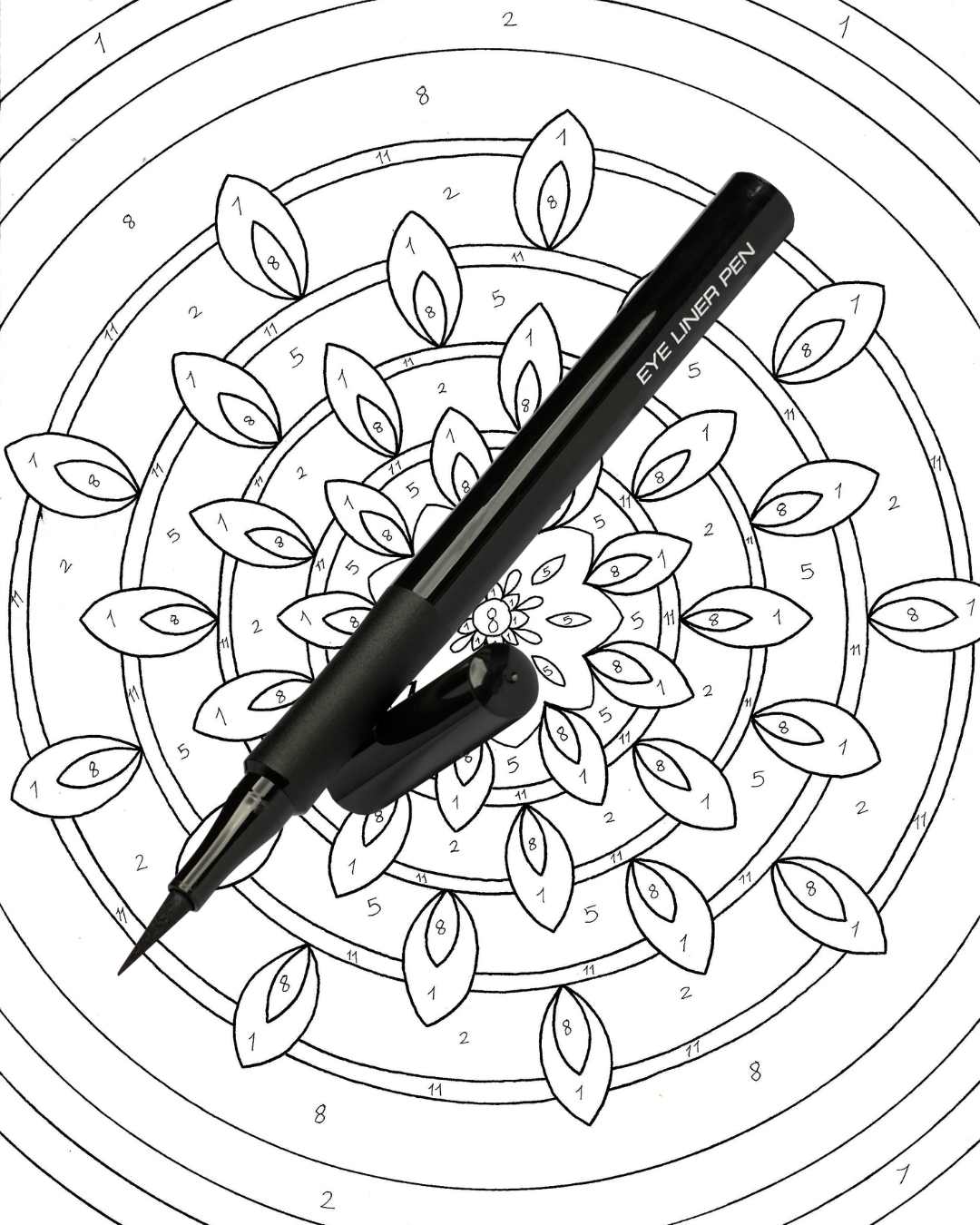 Blooming Numbers- A Series of Color-by-Number Mandala That Will Enrich Your Soul