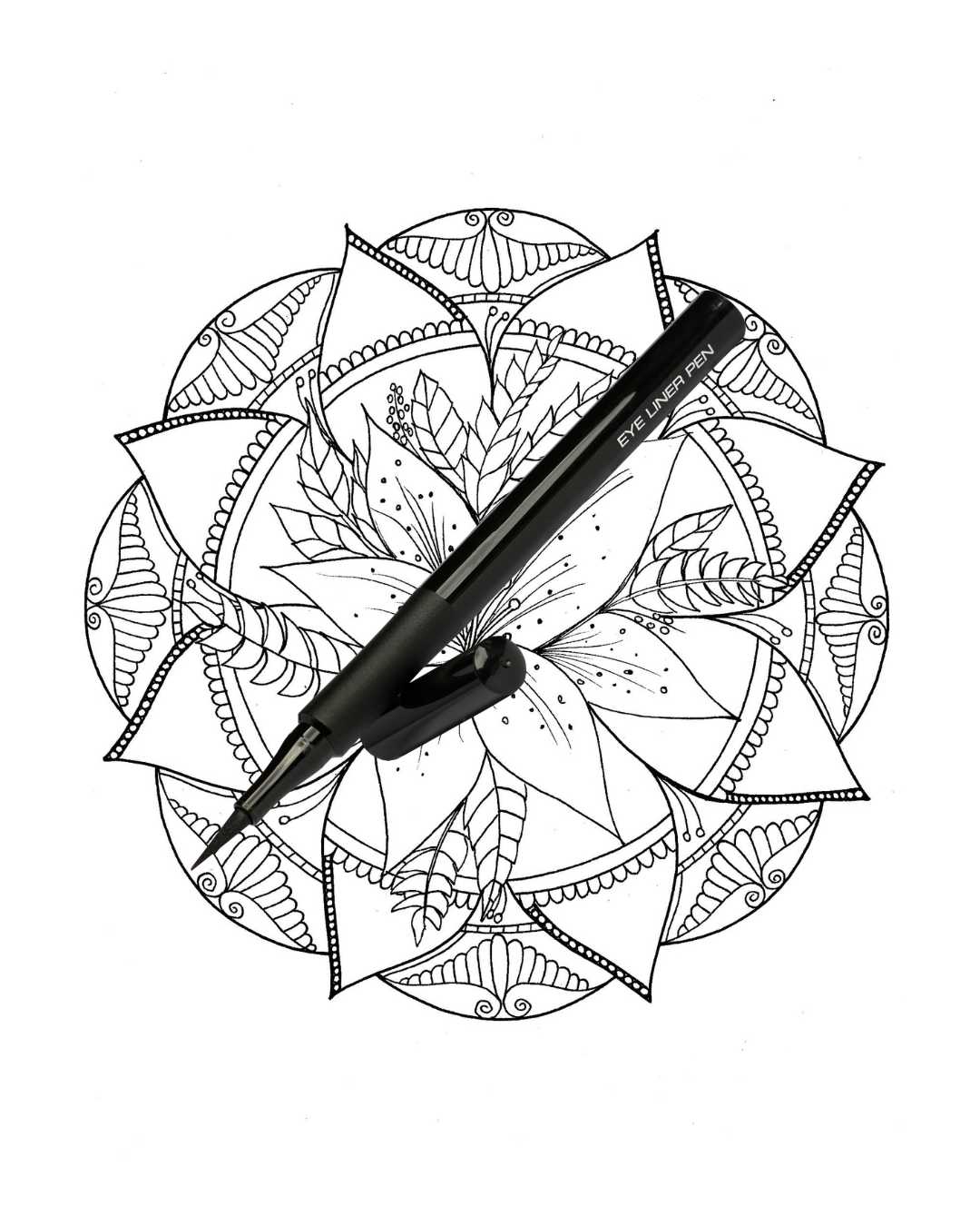 Blooming Spirits- A Coloring Book with Mandala Flowers