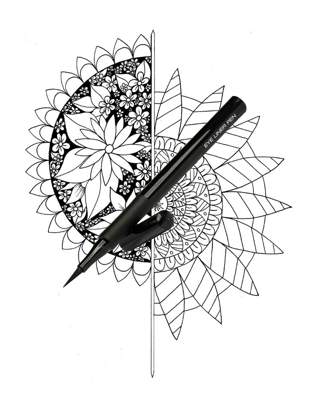 Blooming Spirits- A Coloring Book with Mandala Flowers