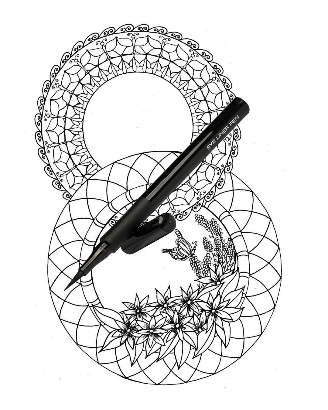 Blooming Spirits- A Coloring Book with Mandala Flowers