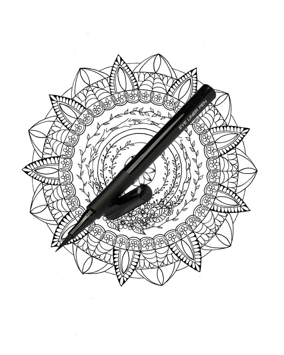 Blooming Spirits- A Coloring Book with Mandala Flowers