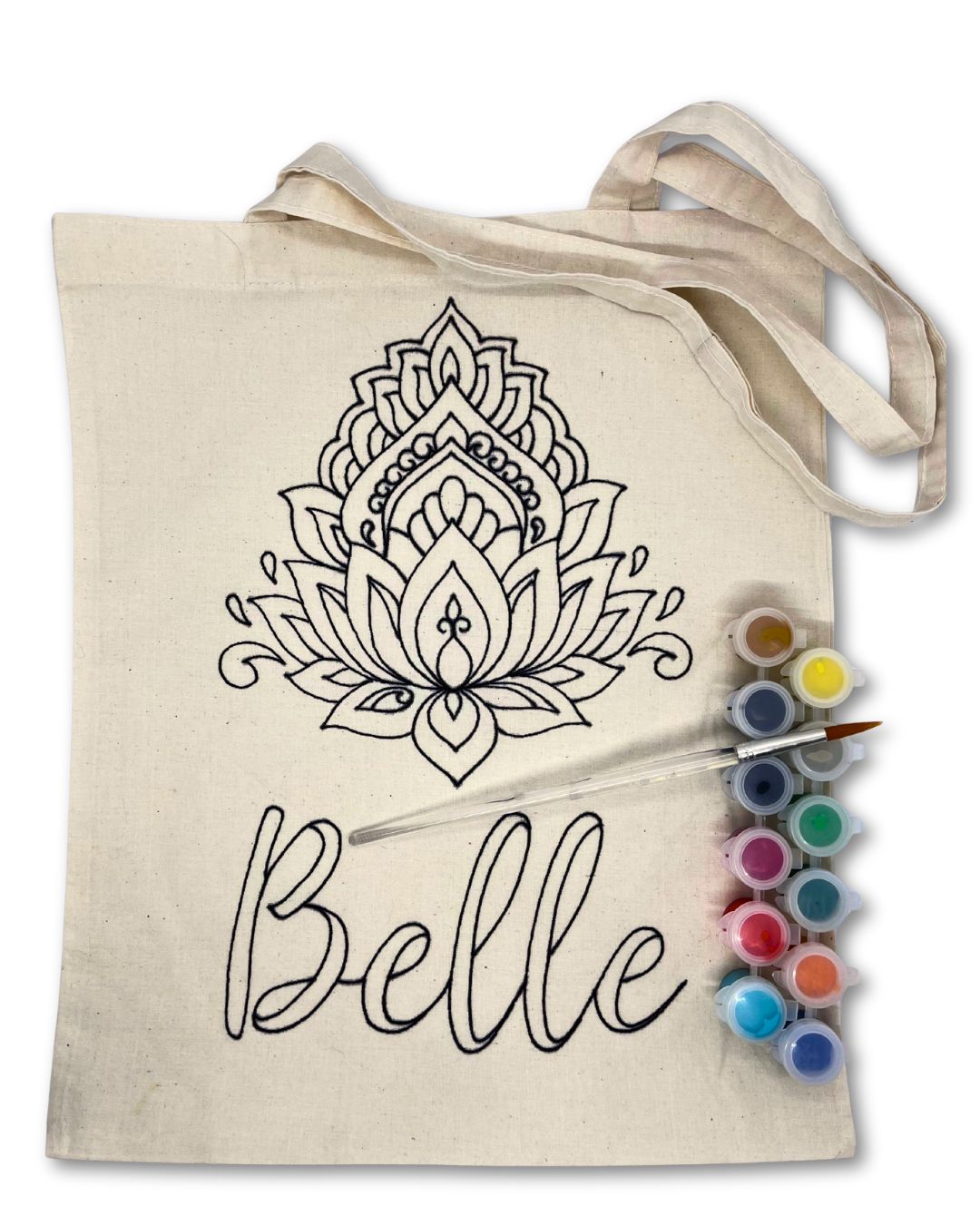 Paint Your Own Tote Bag | Lotus