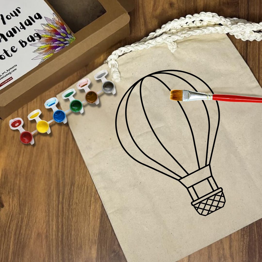 Paint Your Own Tote Bag | Air Balloon