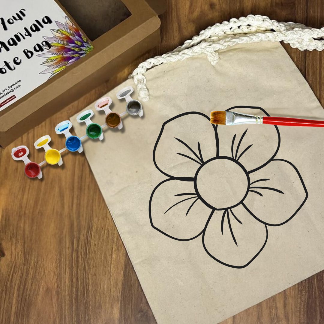 Paint Your Own Tote Bag | Flowers