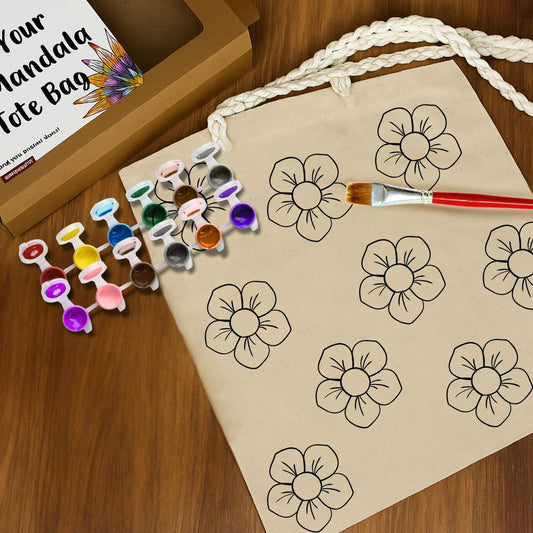 Paint Your Own Tote Bag | Flowers