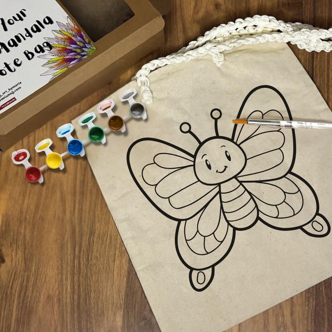 Paint Your Own Tote Bag | Butterfly