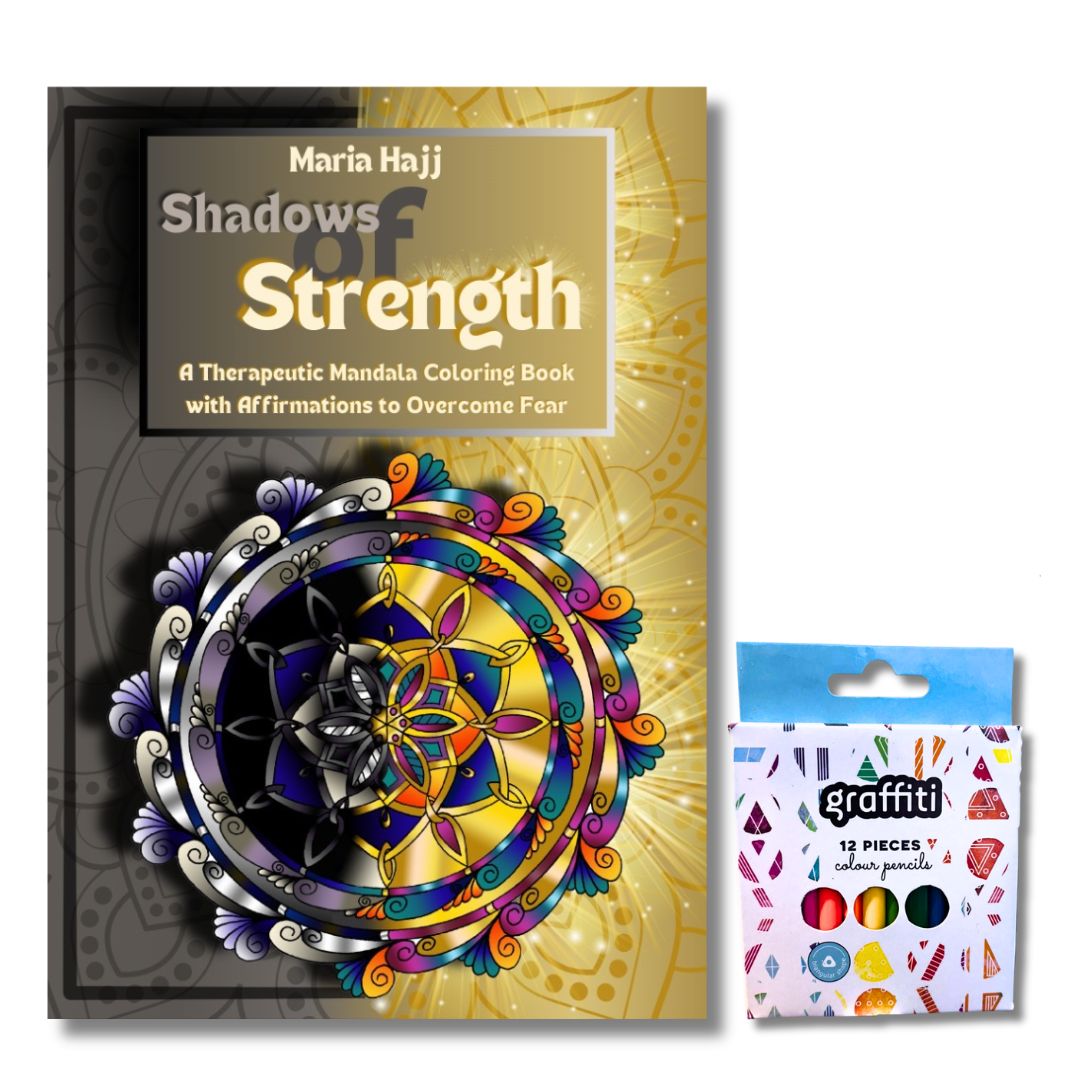 Shadows of Strength- A Therapeutic Mandala Coloring Book with Affirmations to Overcome Fear