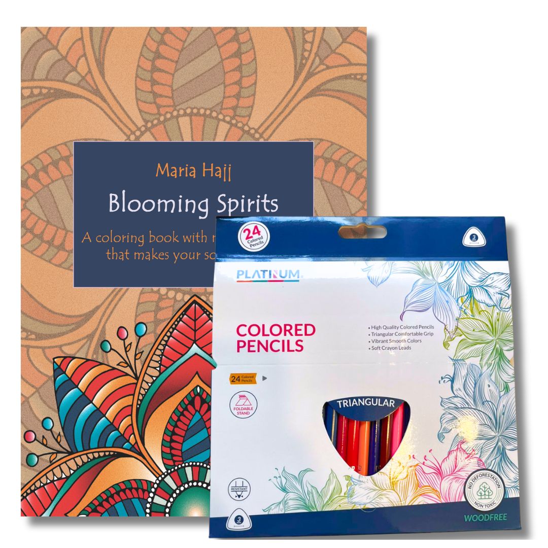 Blooming Spirits | A Coloring Book with Mandala Flowers