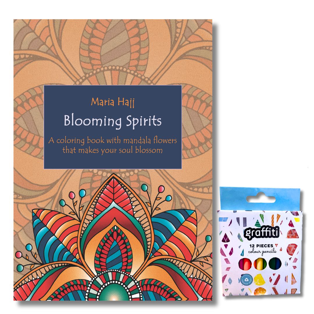Blooming Spirits | A Coloring Book with Mandala Flowers