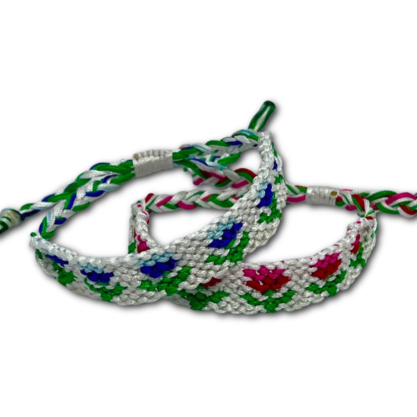 Blossoms of Light – Handmade Floral Pattern Bracelets
