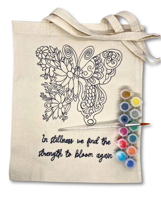 Paint Your Own Tote Bag | Butterfly