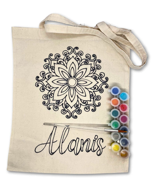 Paint Your Own Tote Bag | Mandala