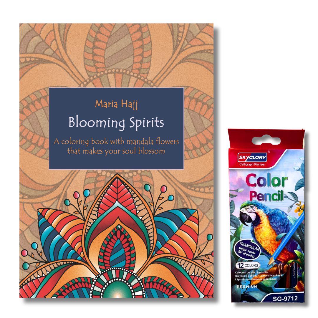 Blooming Spirits | A Coloring Book with Mandala Flowers