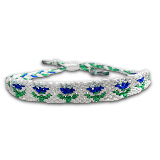 Blossoms of Light – Handmade Floral Pattern Bracelets