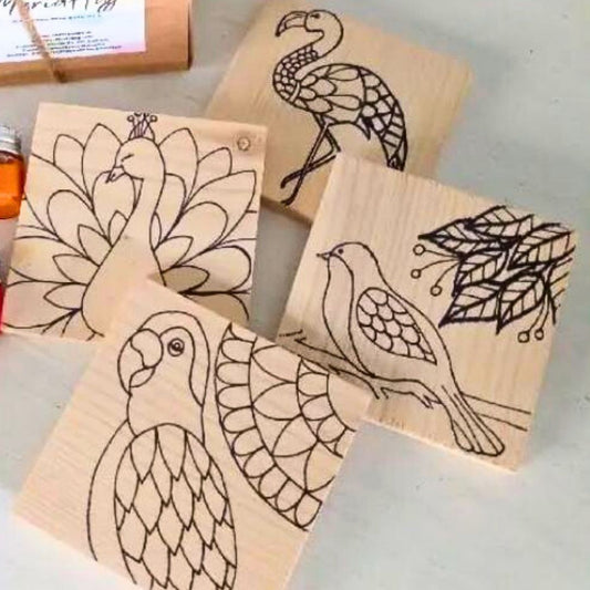 Paint Your Own Coasters | Theme Birds