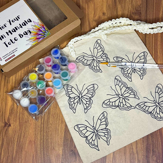 Paint Your Own Tote Bag | Butterfly