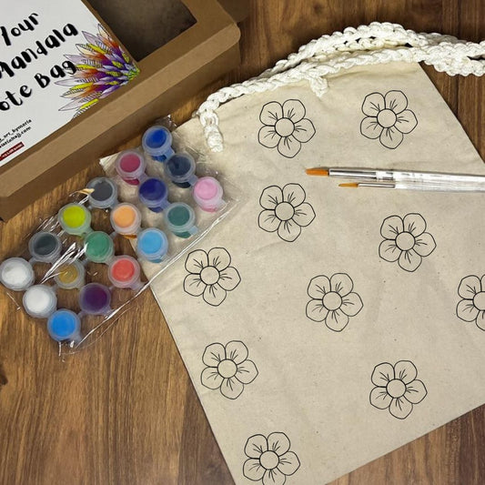 Paint Your Own Tote Bag | Flowers