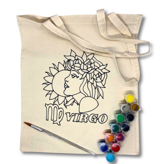 Paint Your Own Tote Bag | Virgo