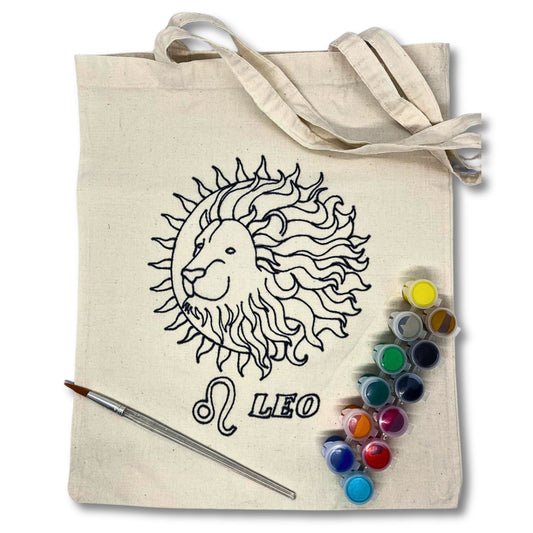 Paint Your Own Tote Bag | Leo