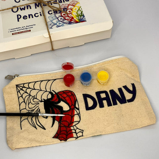 Paint Your Own Pencil Case | Spiderman