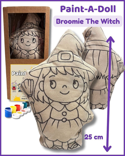 Paint-A-Doll | Broomie The Witch