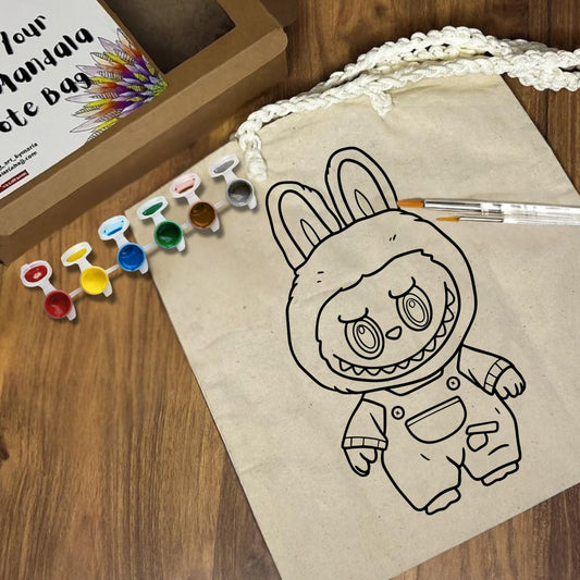 Paint Your Own Tote Bag | Labubu