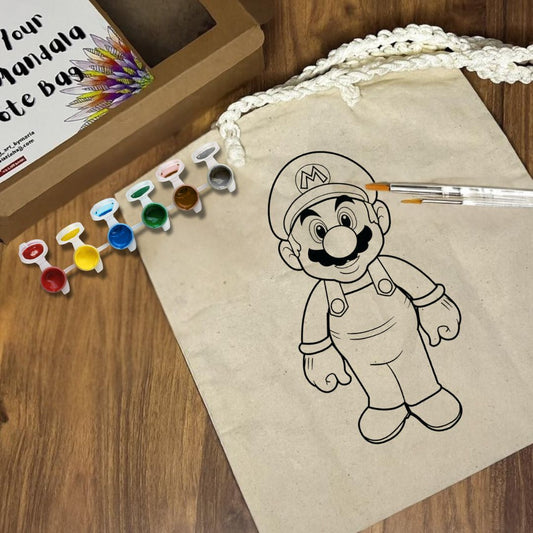 Paint Your Own Tote Bag | Super Mario