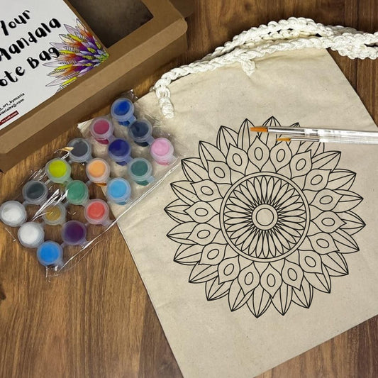 Paint Your Own Tote Bag | Mandala