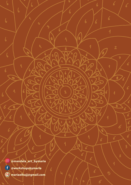 Blooming Numbers- A Series of Color-by-Number Mandala That Will Enrich Your Soul